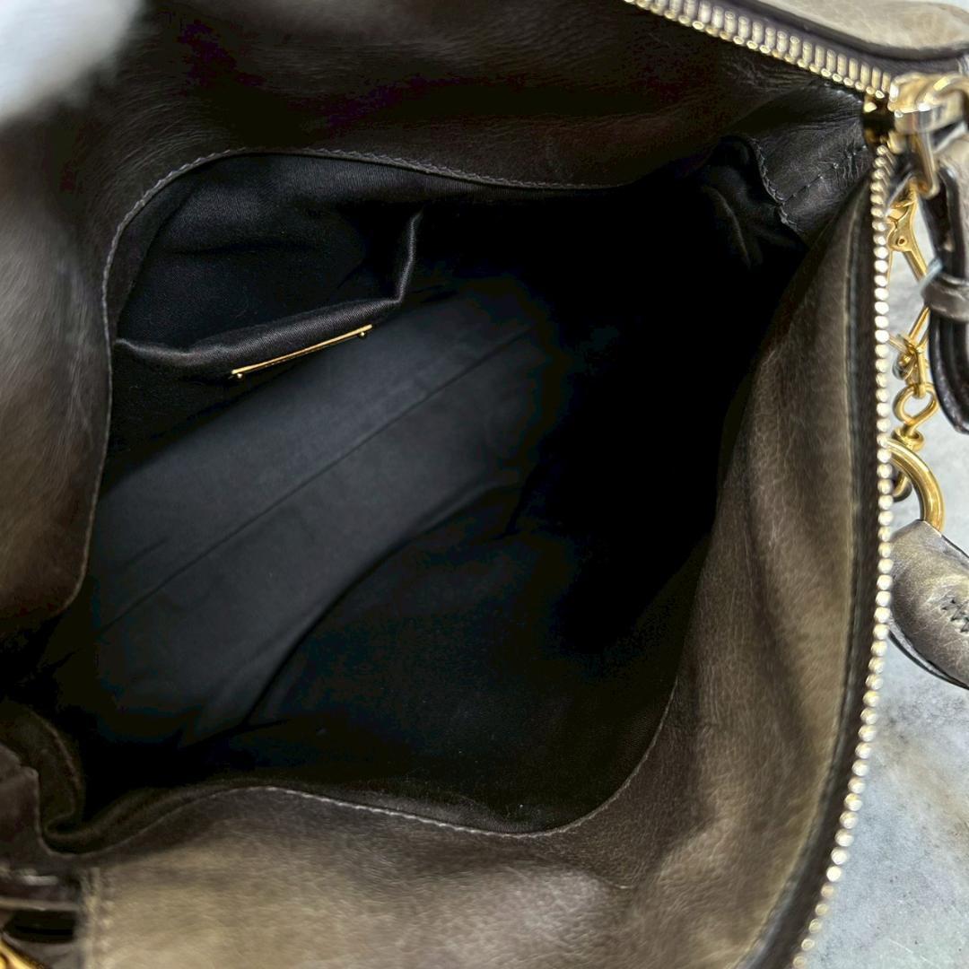 miu miu ２way サイドリボン レザー ショルダーバッグ RG547