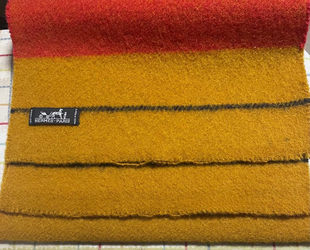 【エルメス】ロカバール柄マフラー