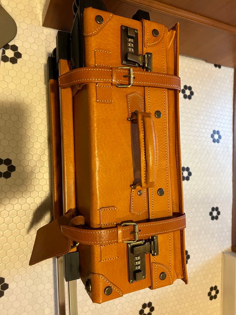 ※値下げ※【美品】茶色本革キャリー