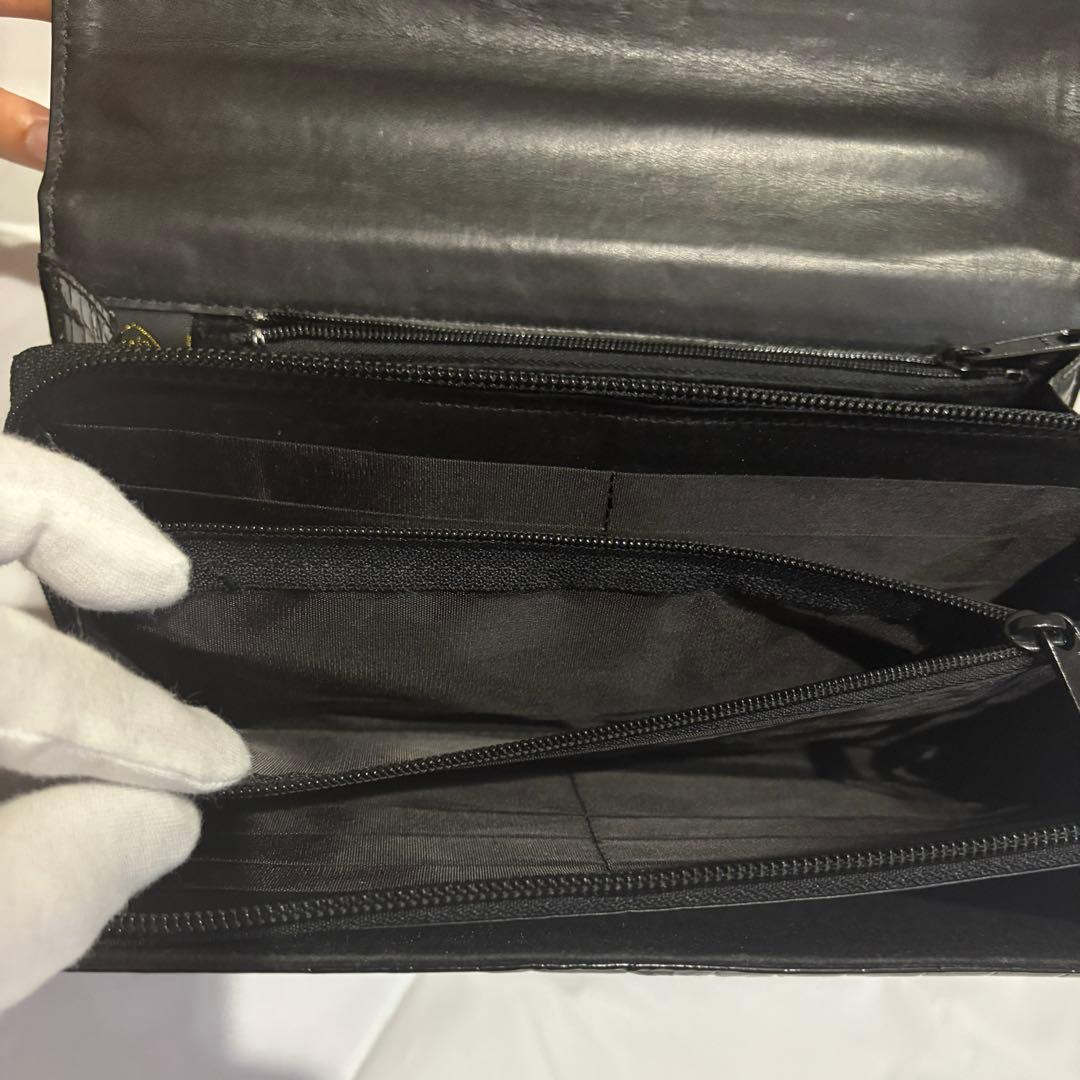 ★タイムセール★ 【美品・希少】JRA 本クロコダイル ワニ革 セカンドバッグ