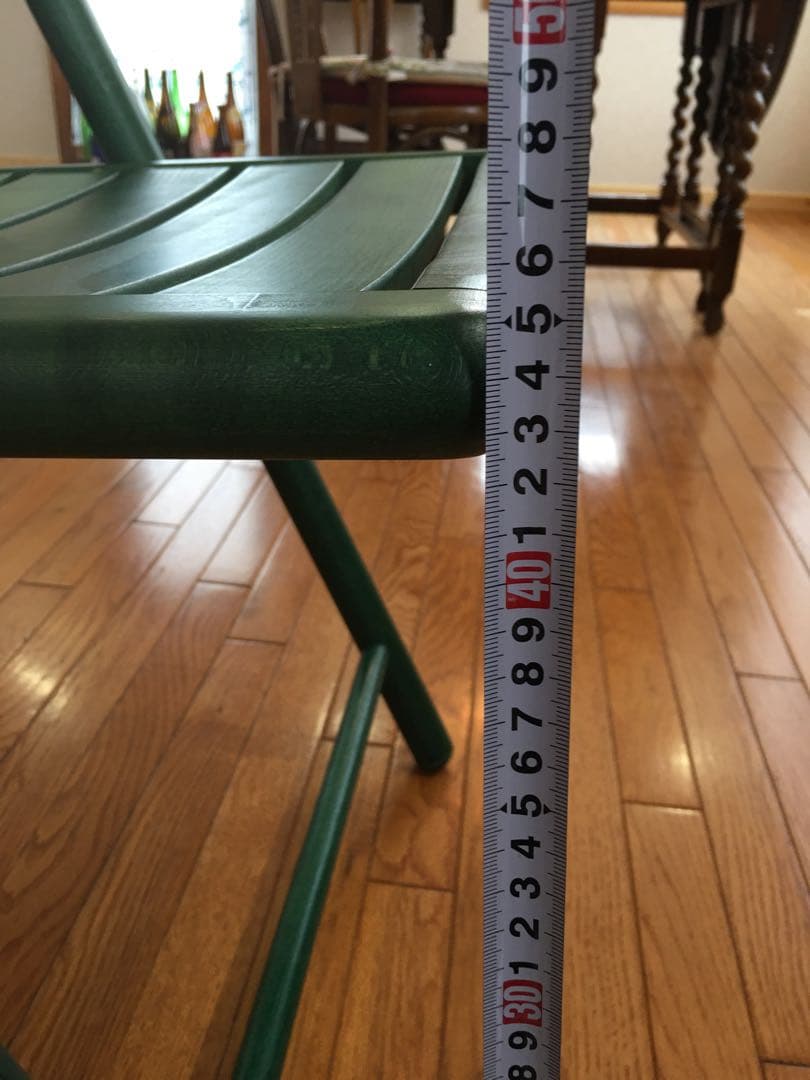 椅子二脚セット　木製折りたたみ椅子 木製 アンティーク