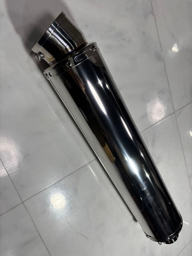 リアライズ　汎用サイレンサー　100φ×450 50.8φ スラッシュ 新品