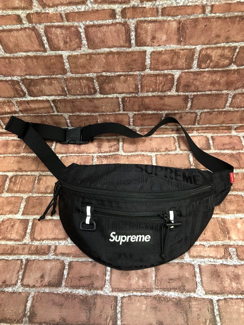 SUPREME 19SS 総柄 ボックスロゴ ウエストバッグ 6840