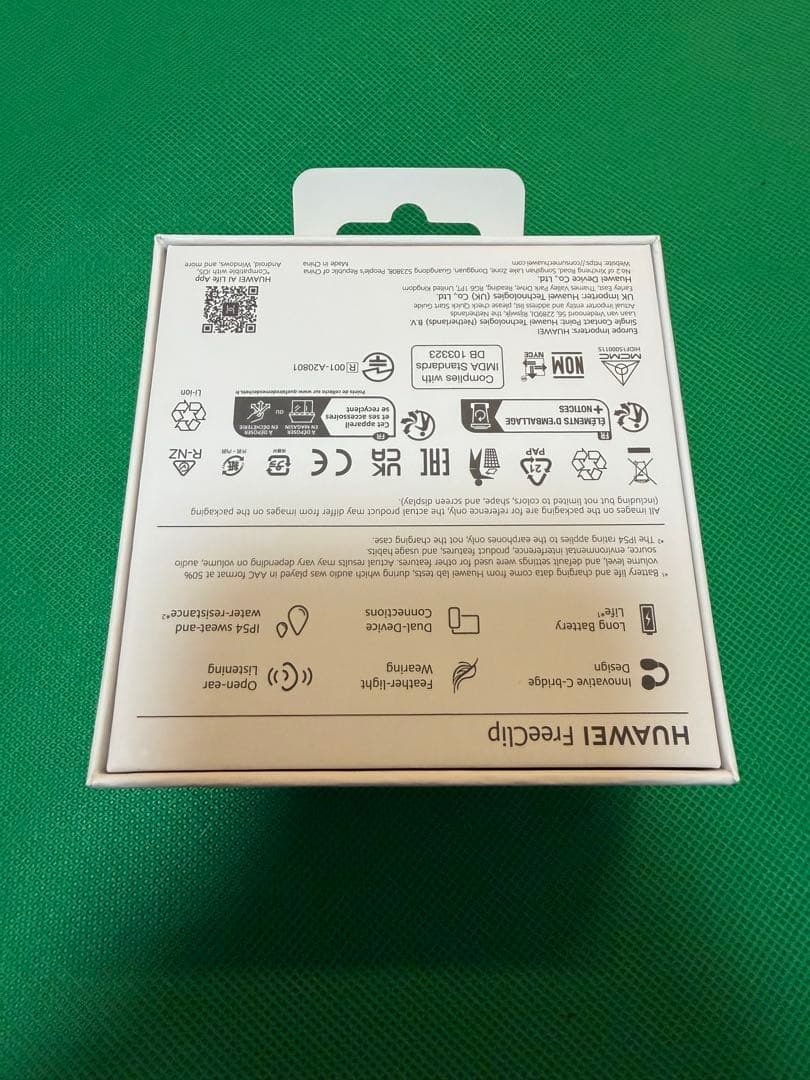 【美品】HUAWEI FreeClip ブラック / オープンイヤー型イヤホン