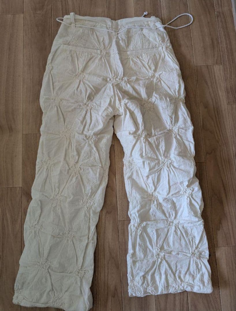 BELPER しわ加工 リネン素材　パンツ