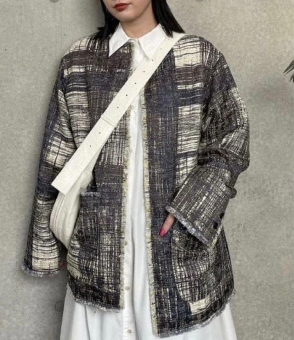 LADY LIKE PRINT TWEEDS JACKET ⭕️31日削除最終‼️