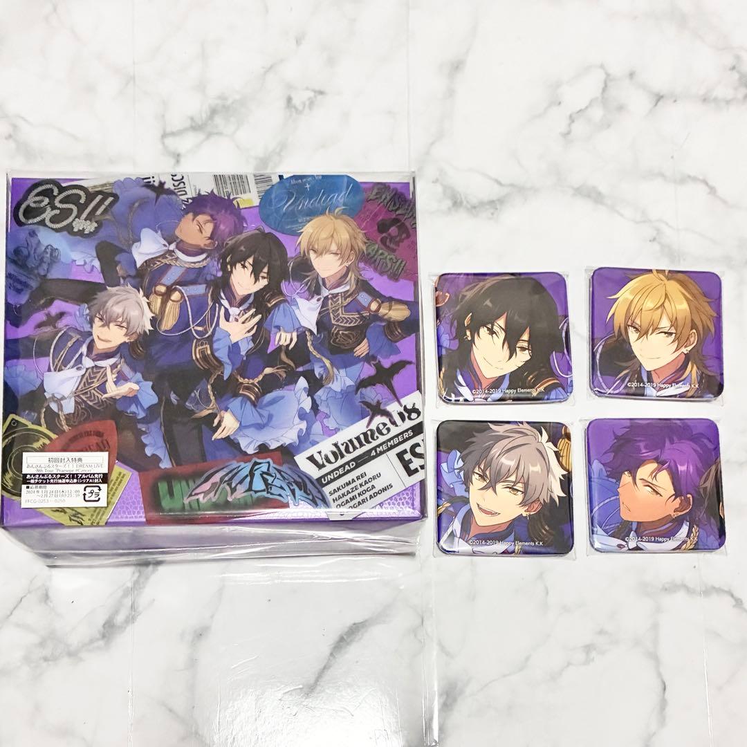 あんスタ UNDEAD アルバム TRIP ID風カード スクエア缶バッジ付