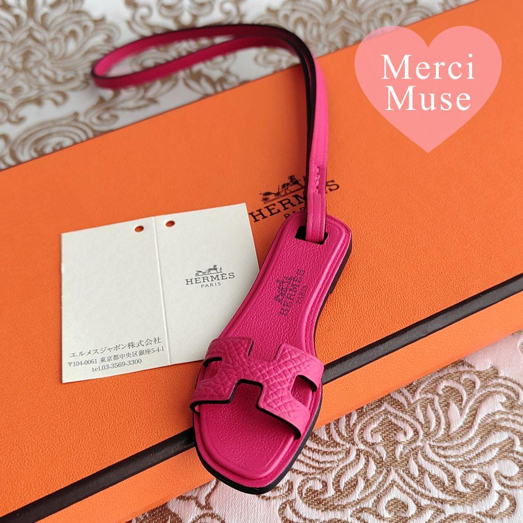 ♥未使用品♥オランナノチャーム ローズテキサス ピンク エルメス サンダル
