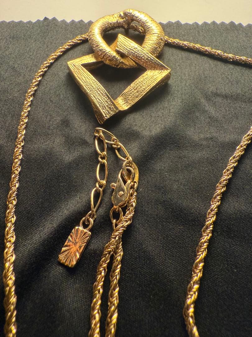 イヴ・サンローラン ○◇ ゴールド ヴィンテージネックレス