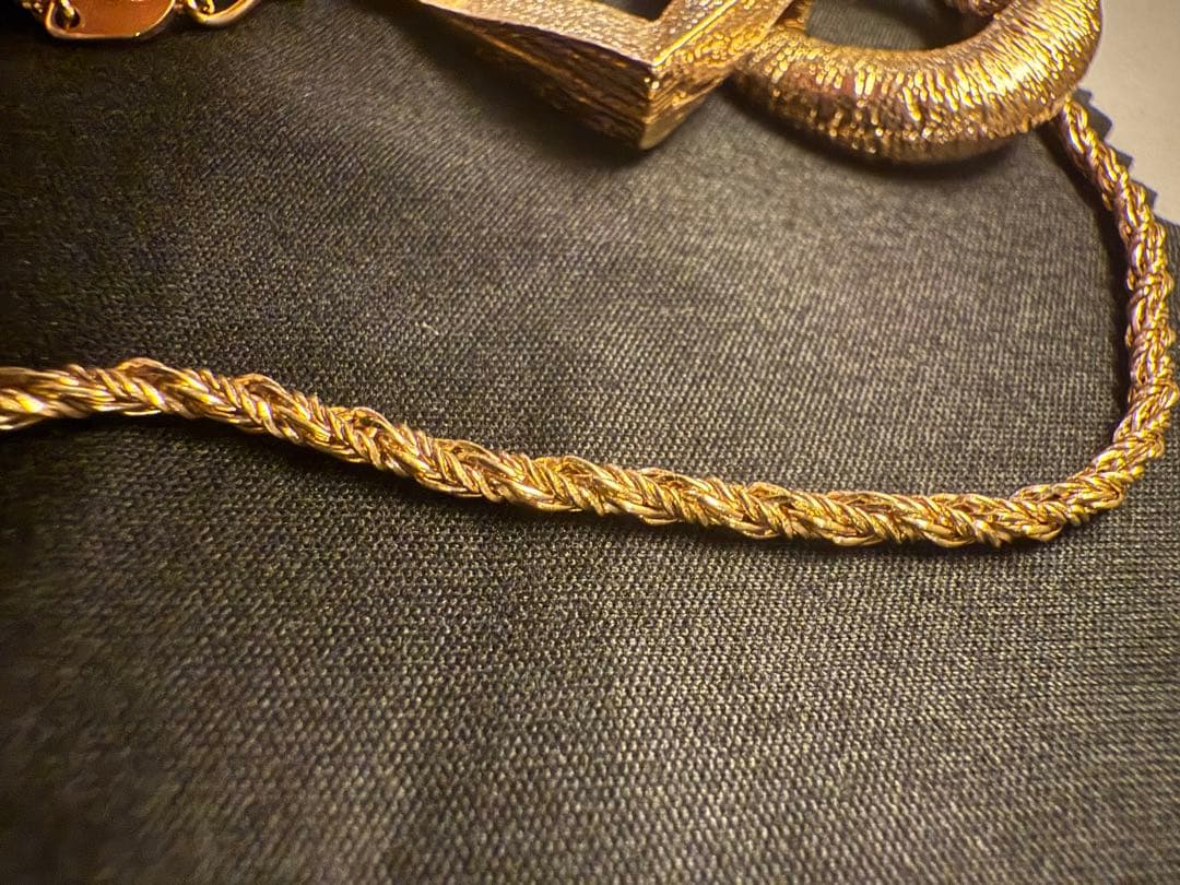 イヴ・サンローラン ○◇ ゴールド ヴィンテージネックレス