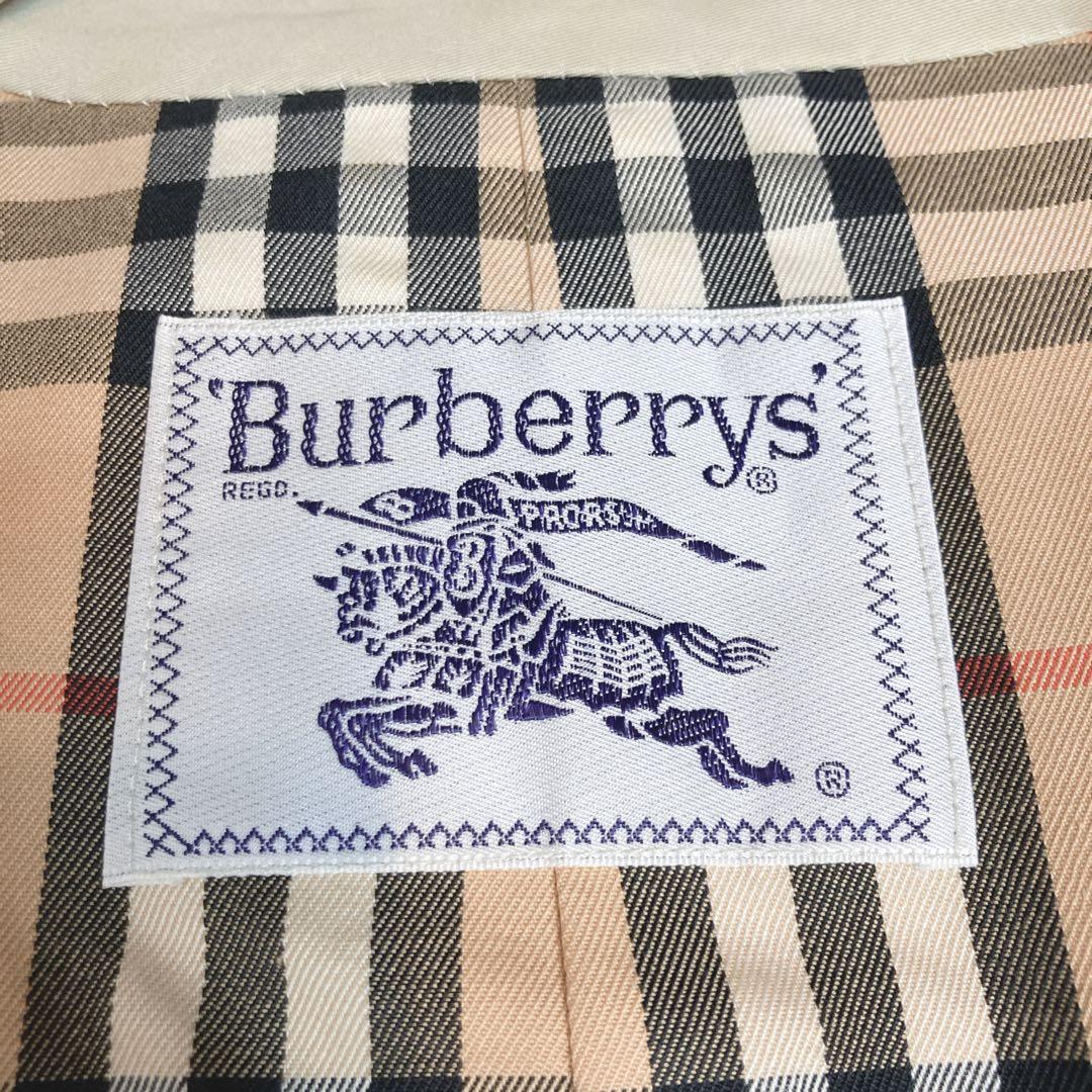 バーバリー トレンチコート ダブル ベージュ ロング ノバチェック コットン