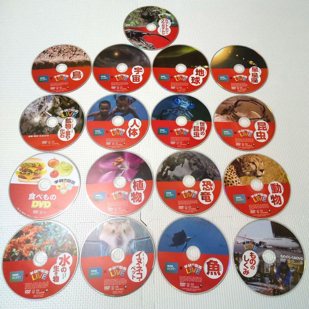 学研の図鑑ライブLIVE DVDのみ17枚セット