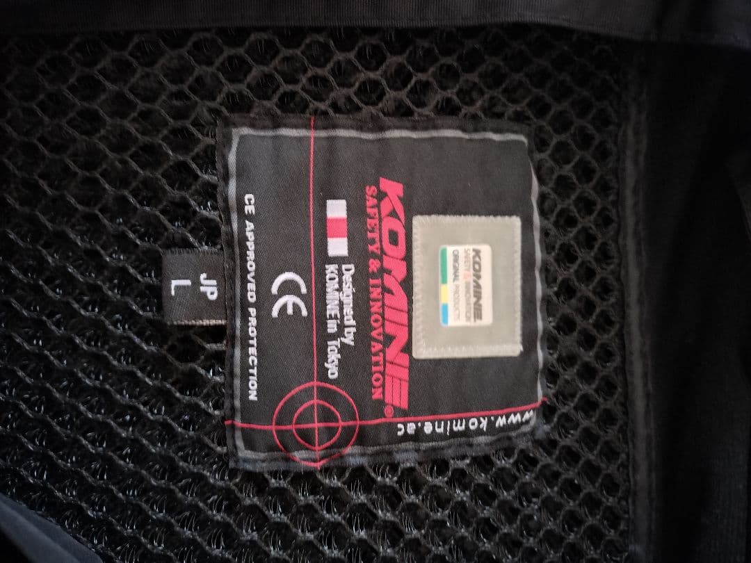 ご*ー様 KOMINE バイクジャケットプロテクター付き冬用