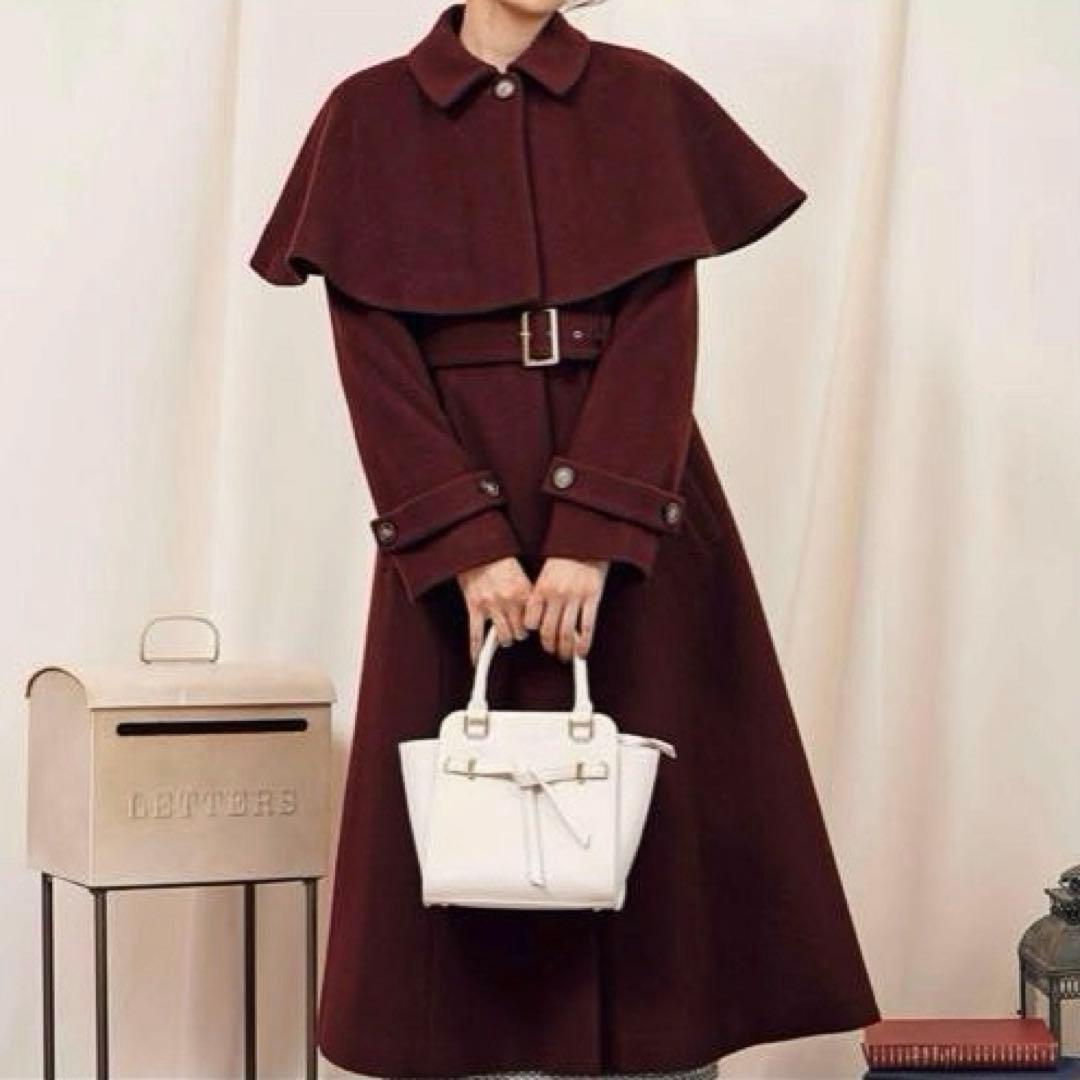 ノエラ 2way ケープ ウール コート