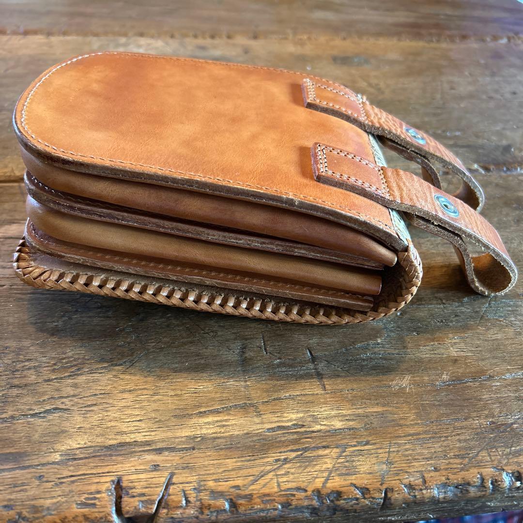 ヘビ革 二つ折り メディスンバッグ