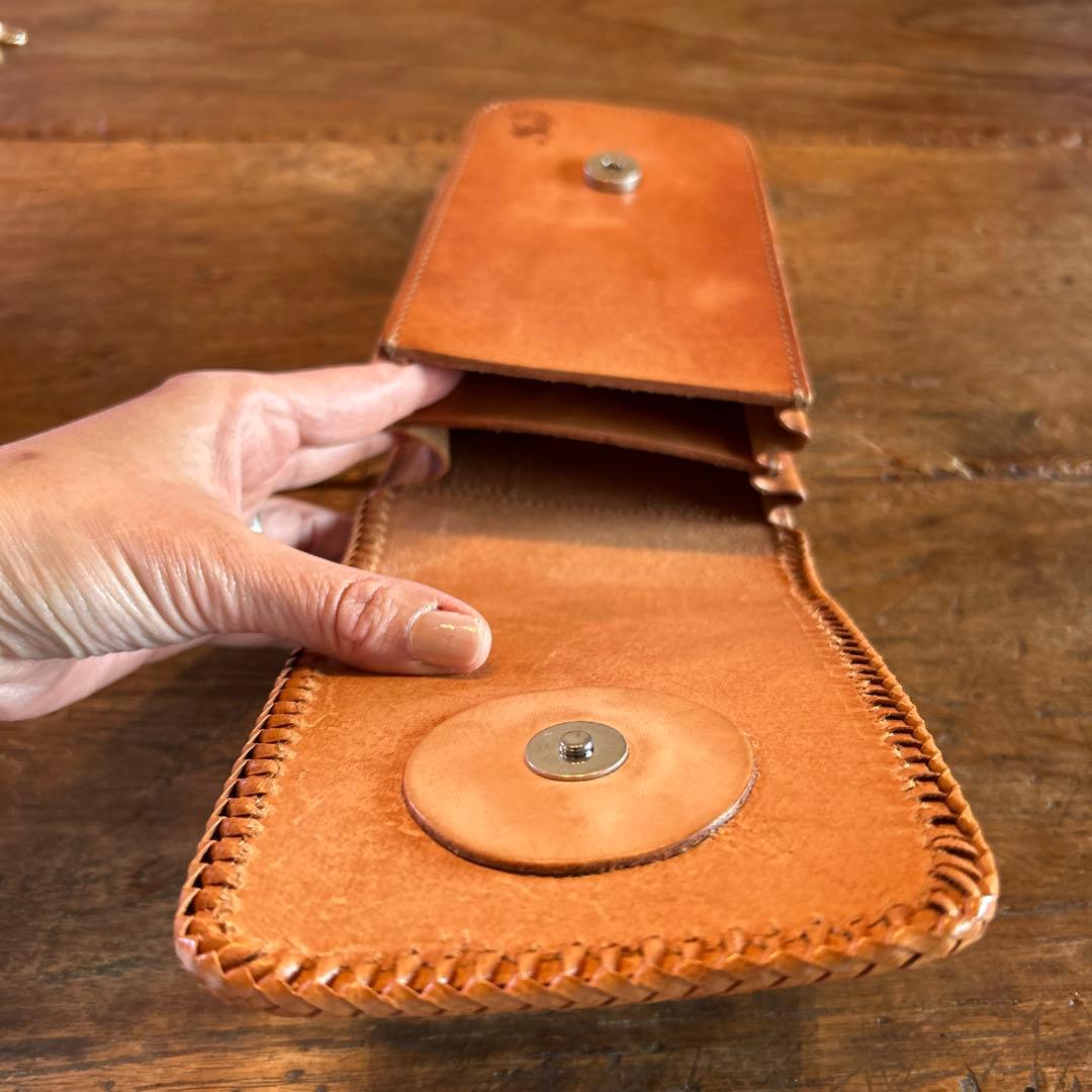 ヘビ革 二つ折り メディスンバッグ