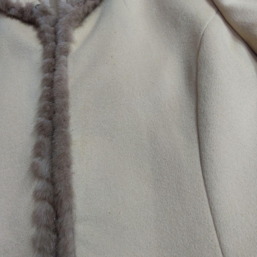 そうしん　　　カシミヤ100%ジャケット　ミンクファー付き　13AR