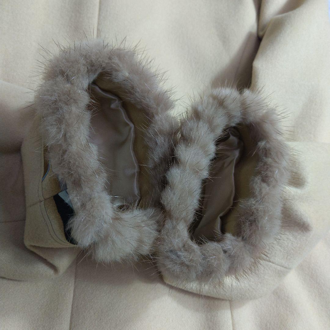 そうしん　　　カシミヤ100%ジャケット　ミンクファー付き　13AR