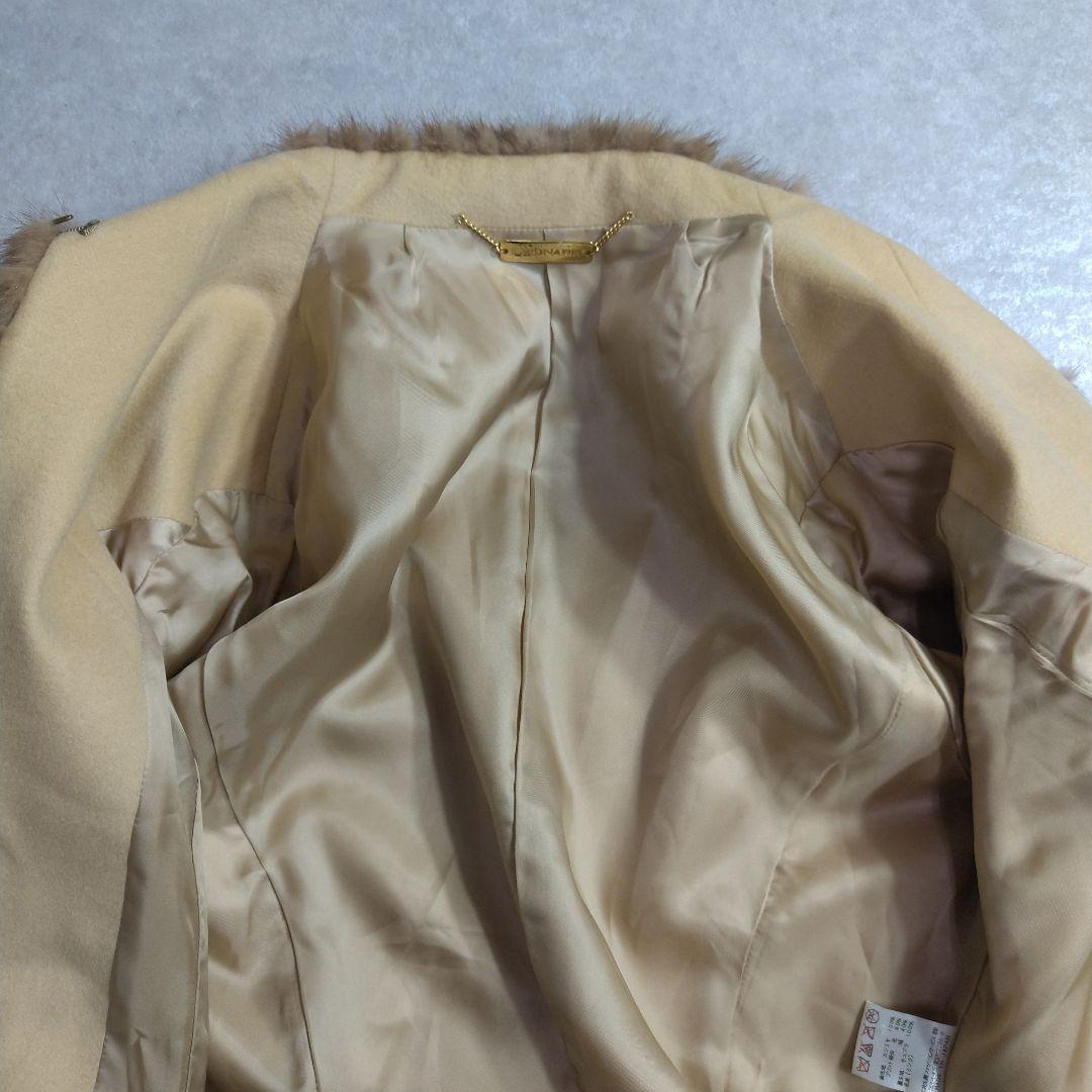 そうしん　　　カシミヤ100%ジャケット　ミンクファー付き　13AR