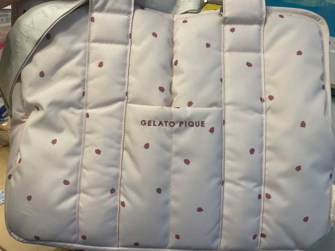 ジェラートピケ　犬用　キャリーバッグ　ピンク