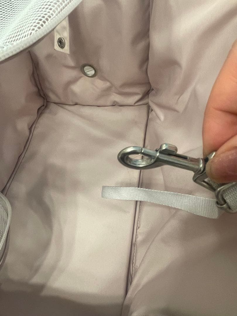 ジェラートピケ　犬用　キャリーバッグ　ピンク