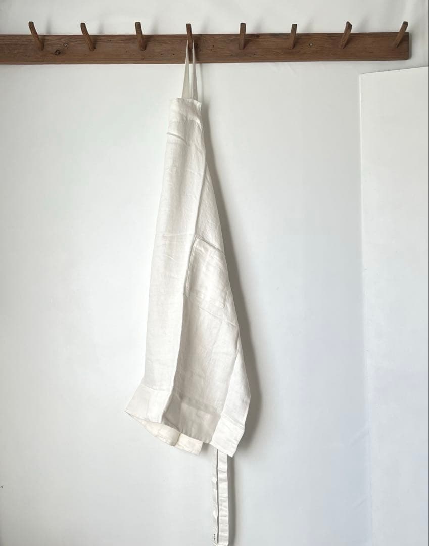 【新品】Tekla エプロン リネン 白 テクラ キッチン