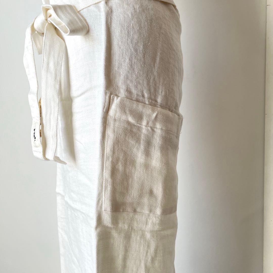 【新品】Tekla エプロン リネン 白 テクラ キッチン