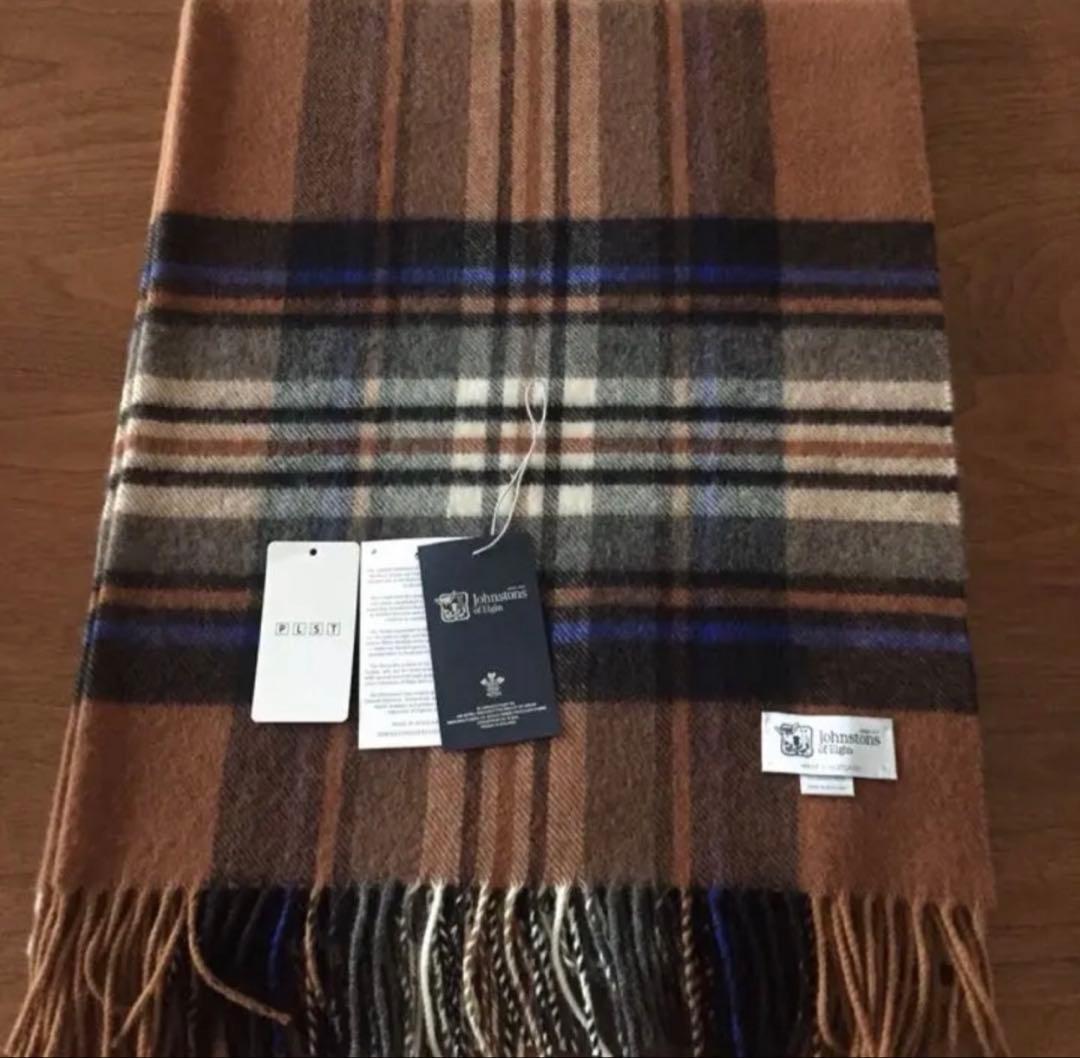 ジョンストンズ　johnstons ウールカシミアストール