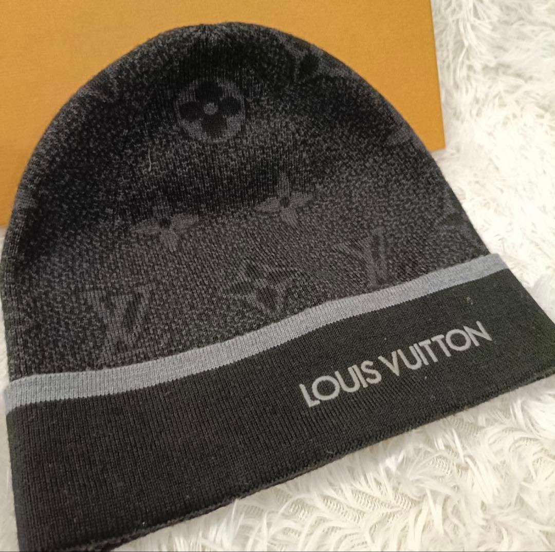 ヴィトン ニット帽　ブラック　マイ・モノグラム・エクリプス 値下げ可‼️