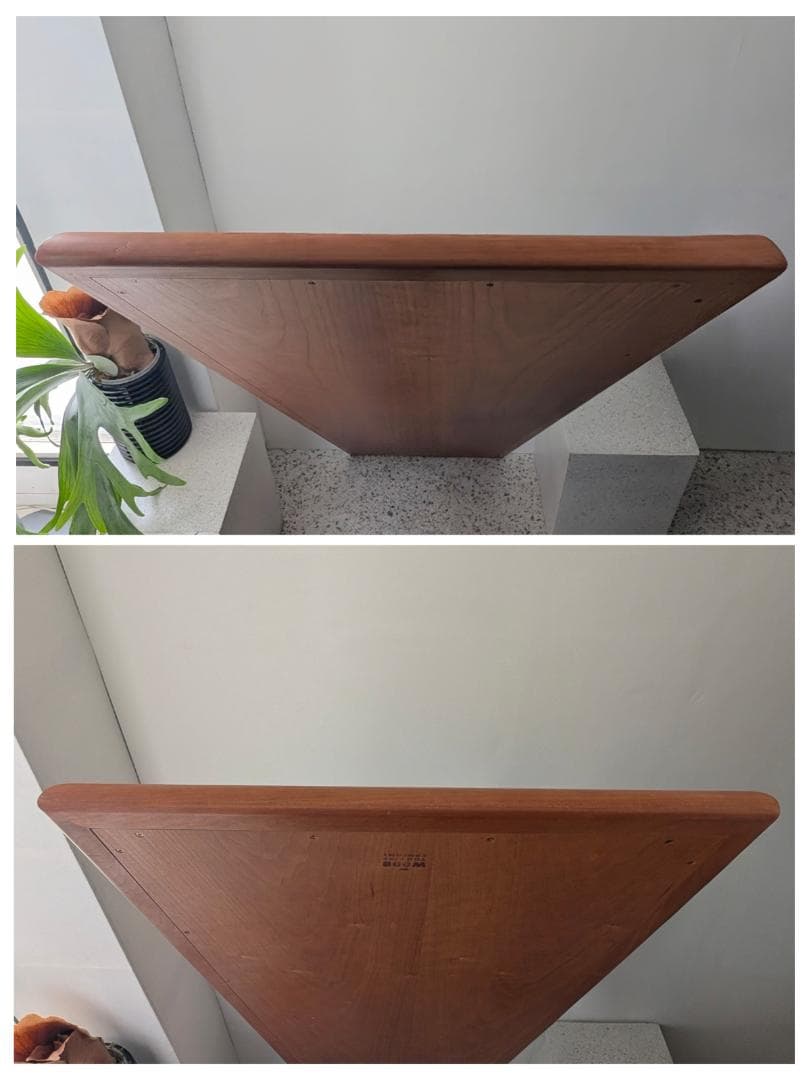 ウッドユウライクカンパニー WYLC 無垢材 チェリー シンプルミラー/大 美品