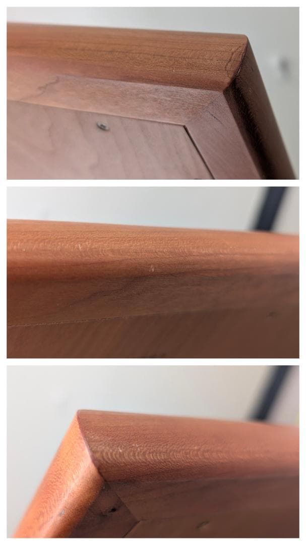 ウッドユウライクカンパニー WYLC 無垢材 チェリー シンプルミラー/大 美品