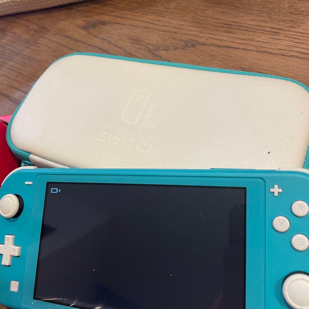 Nintendo Switch Lite ターコイズ 本体、専用ケース2色セット