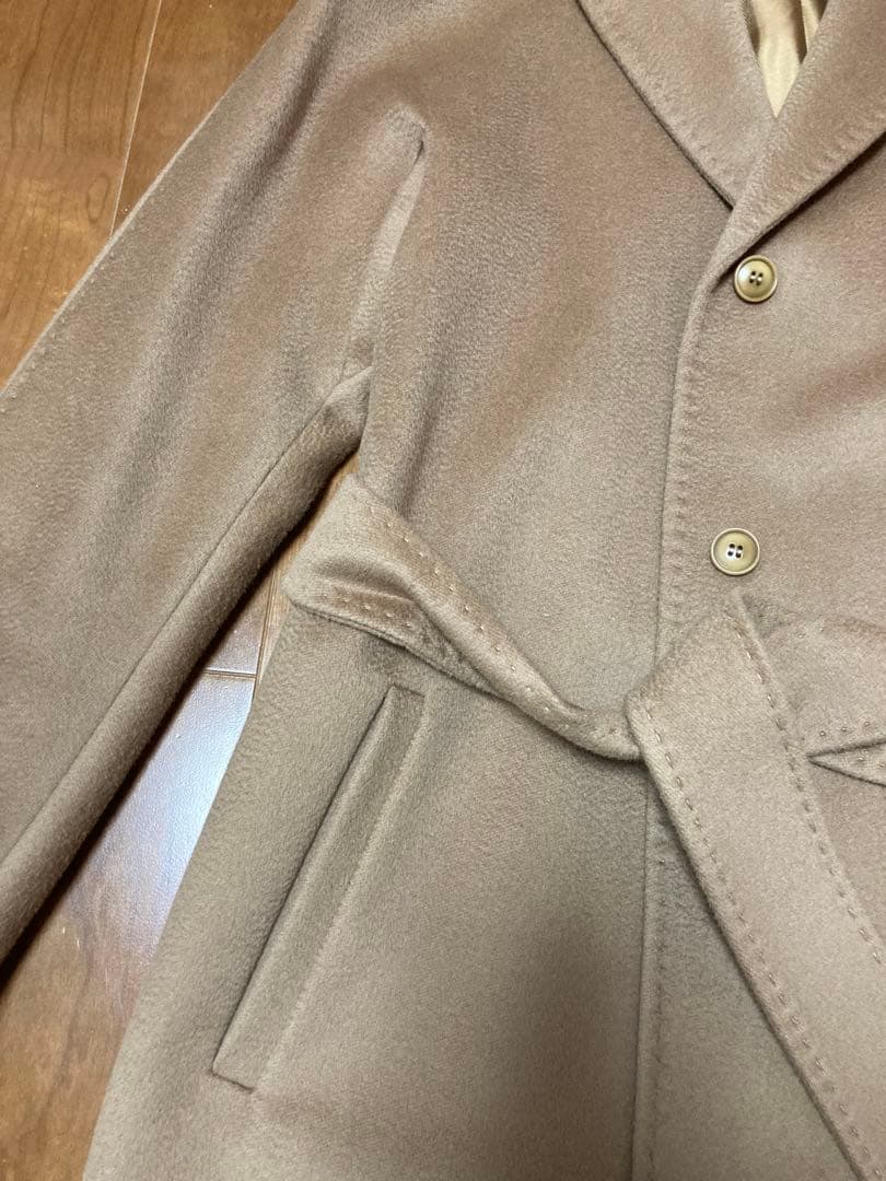 MaxMara Studio キャメル色　ウールロングコート　マックスマーラ