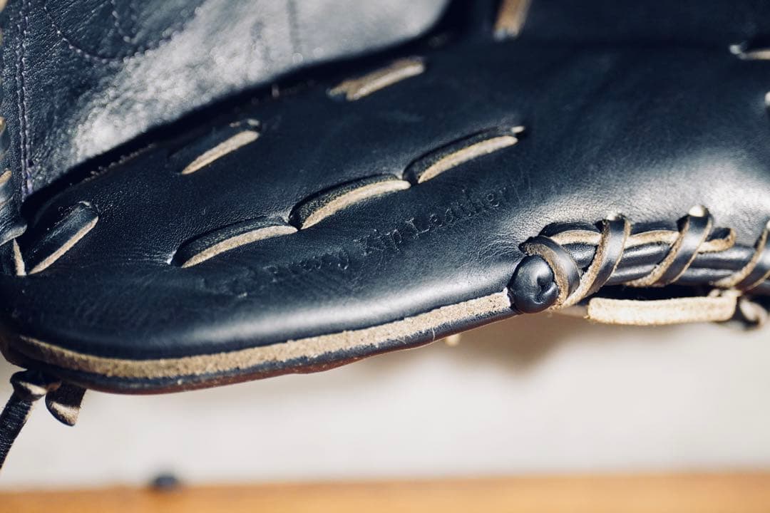 の*り様 ミズノプロ Mizuno Pro 硬式 投手用 グラブ ブラック　波賀