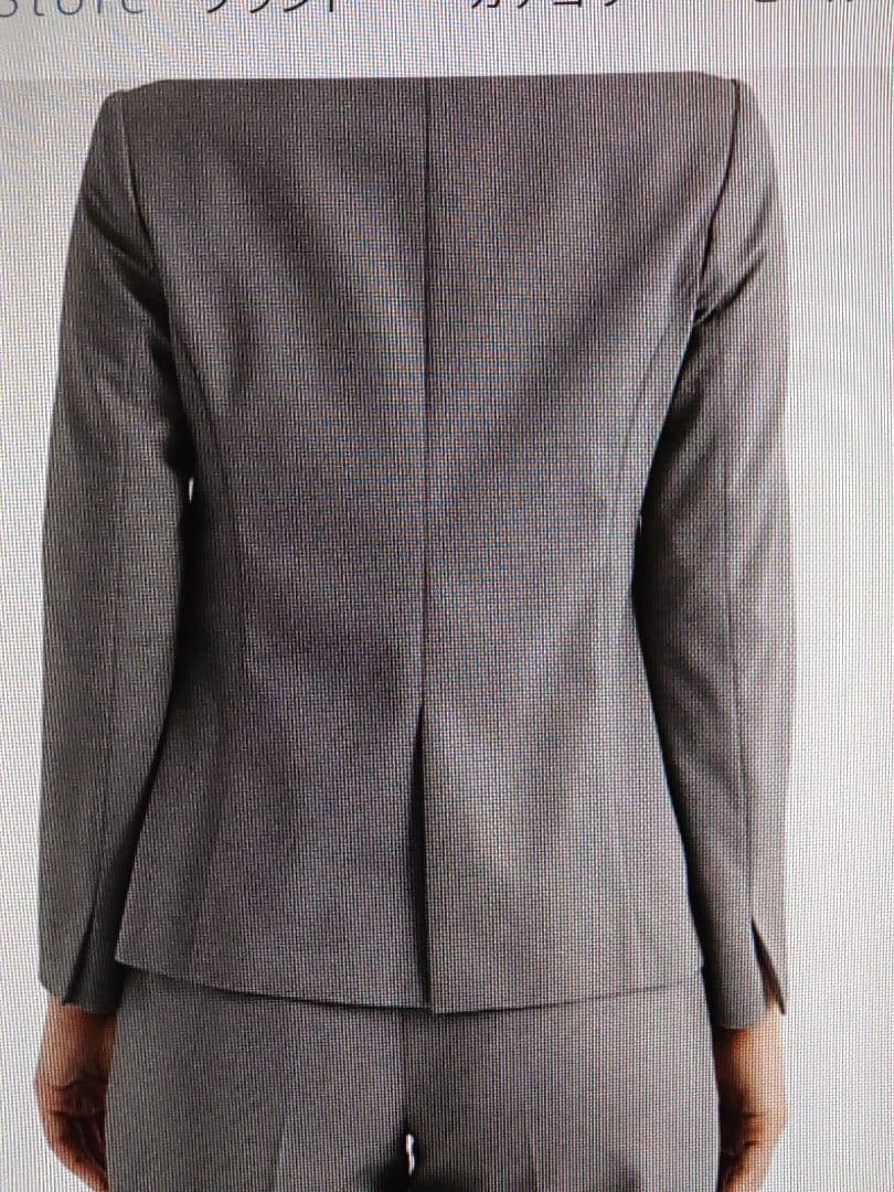 【TRANS WORK】ジャケット42・スカート40 グレー系