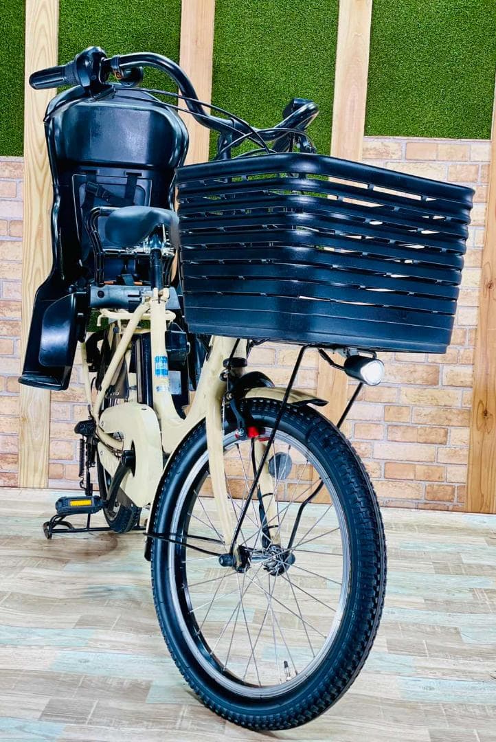 破格　ヤマハ　バビー　クリーム系　子供乗せ電動アシスト自転車 H1454