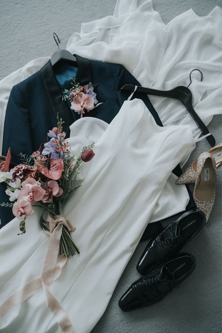 【きいろ】ドレスプロダクション2スタイル可能なオーダーウェディングドレス