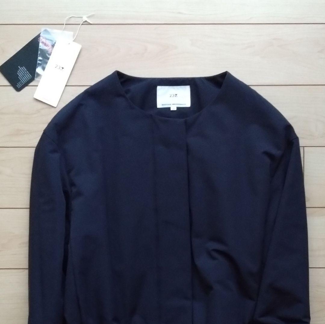 ★美品★ 23区 中綿コート 38 ノーカラーコート セレモニー 卒業式 入学式