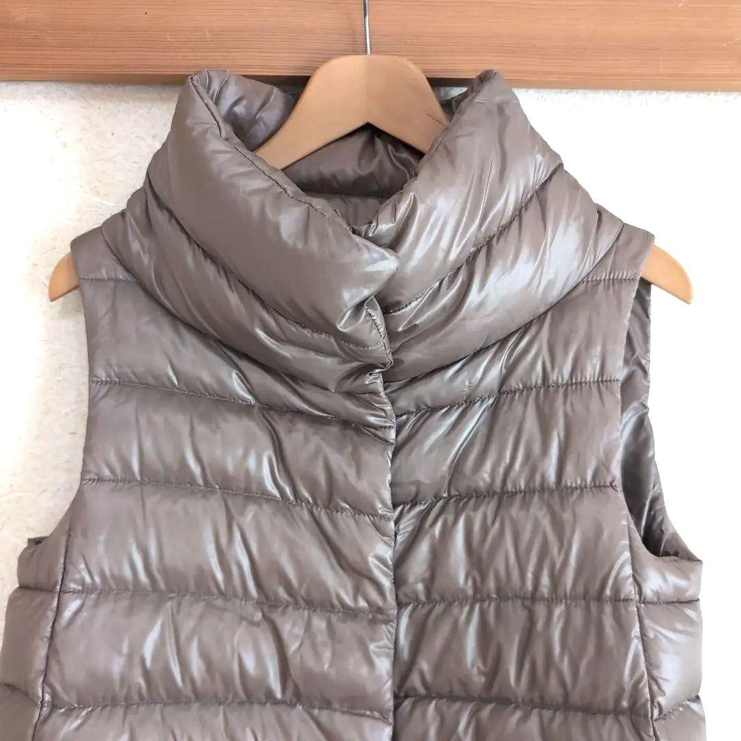 HERNO ダウンベスト 40 軽量グースダウン M相当 上品ブラウン D17