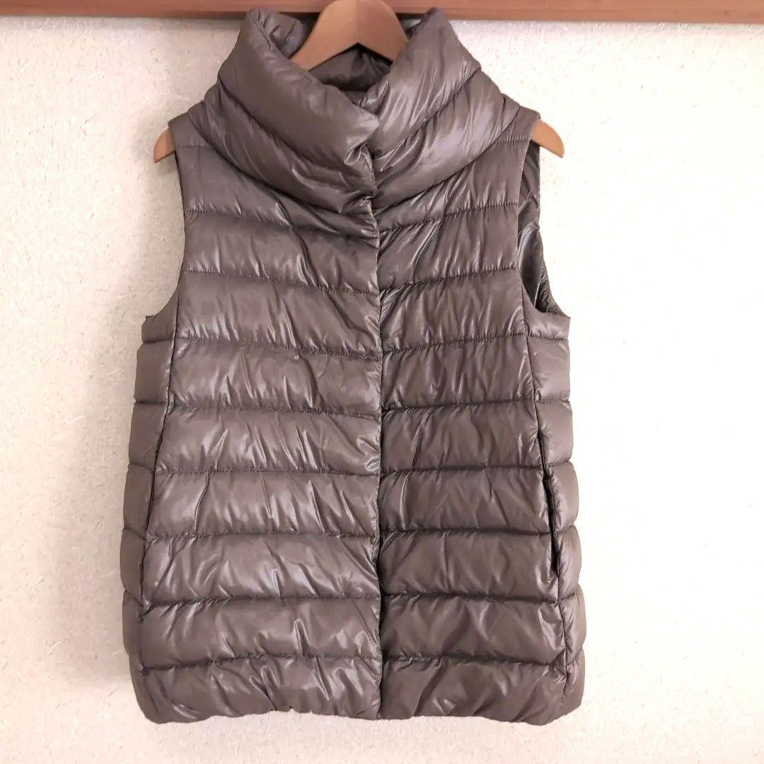 HERNO ダウンベスト 40 軽量グースダウン M相当 上品ブラウン D17