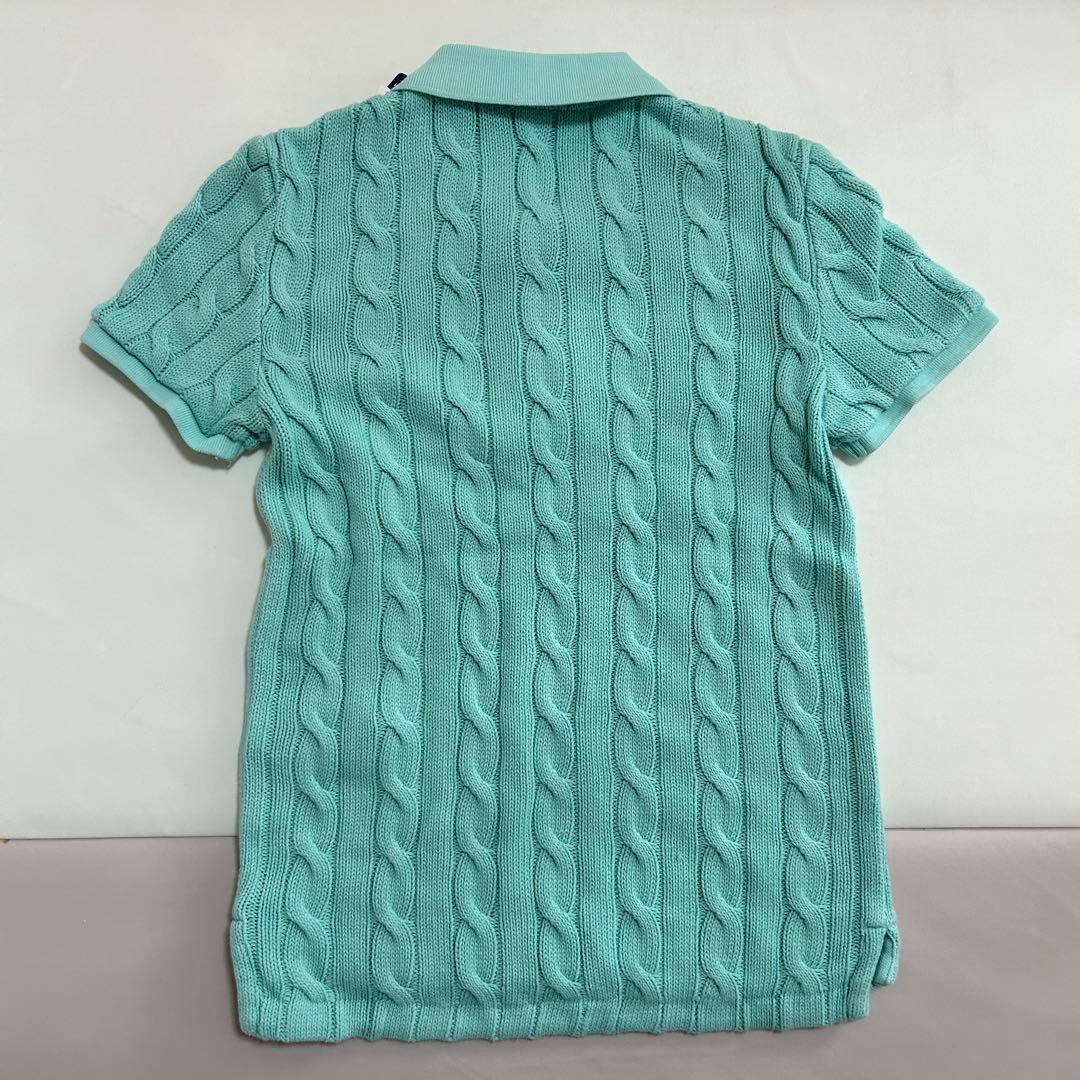 【新品未使用】POLO ラルフローレン ケーブルニット ポロシャツ（Sサイズ）