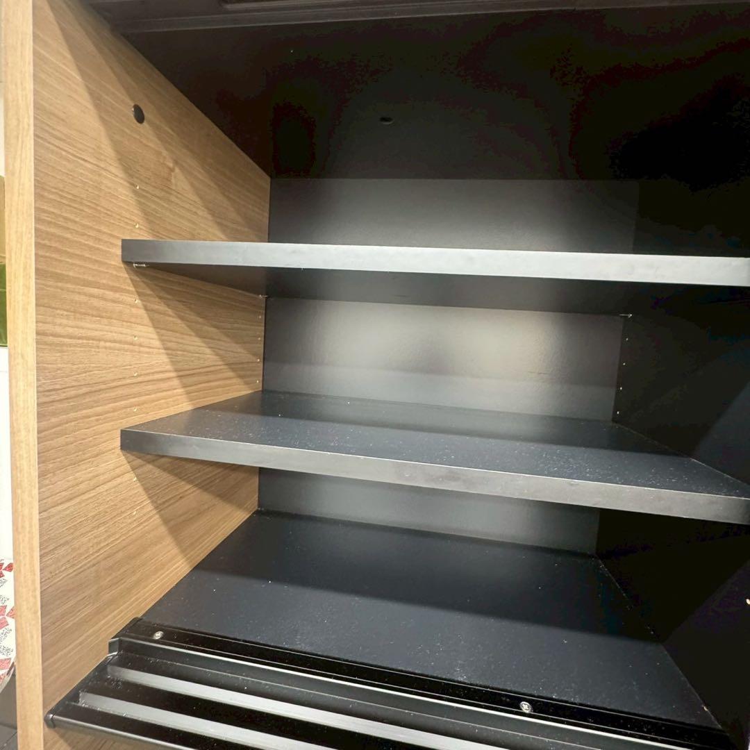 パモウナ 食器棚 キッチンボード IDA-1002R グレイッシュナットnk01