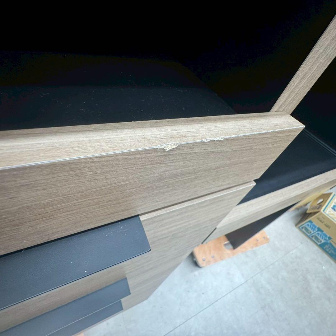 パモウナ 食器棚 キッチンボード IDA-1002R グレイッシュナットnk01