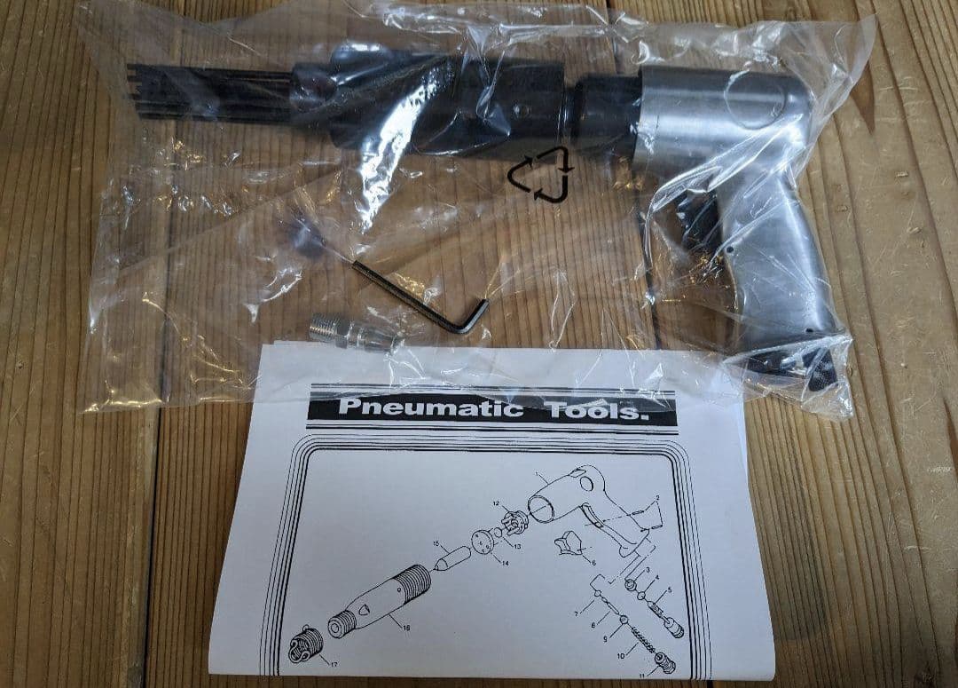 エアータガネ ニードルスケーラー 溶接 塗装 サビ落とし ジェットタガネ