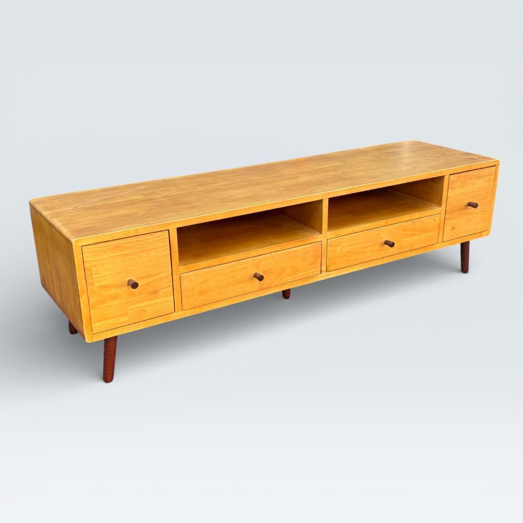 【最終価格】北欧風テレビ台 150cm幅 KOKOA ローボード 天然木