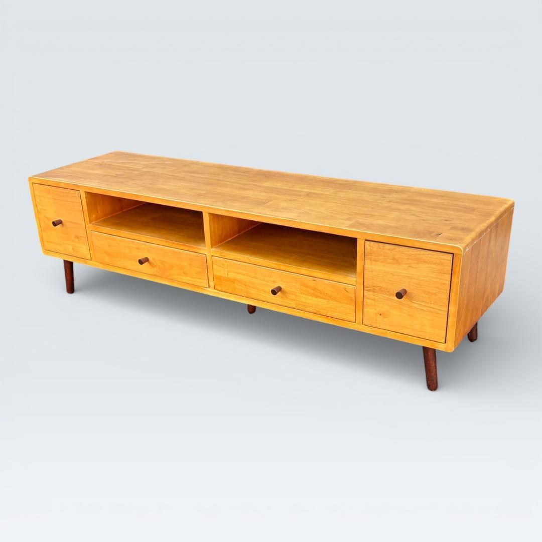 【最終価格】北欧風テレビ台 150cm幅 KOKOA ローボード 天然木