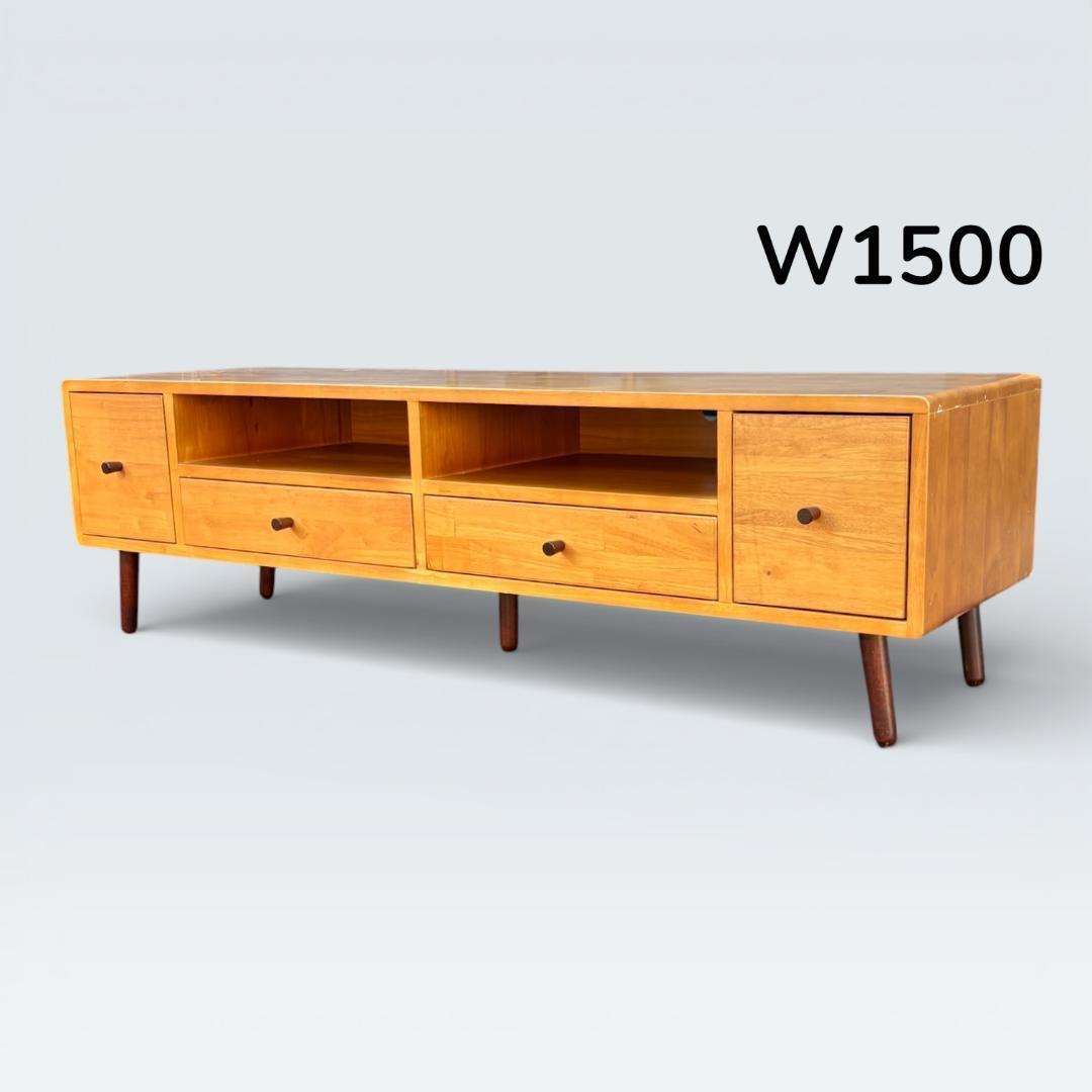 【最終価格】北欧風テレビ台 150cm幅 KOKOA ローボード 天然木