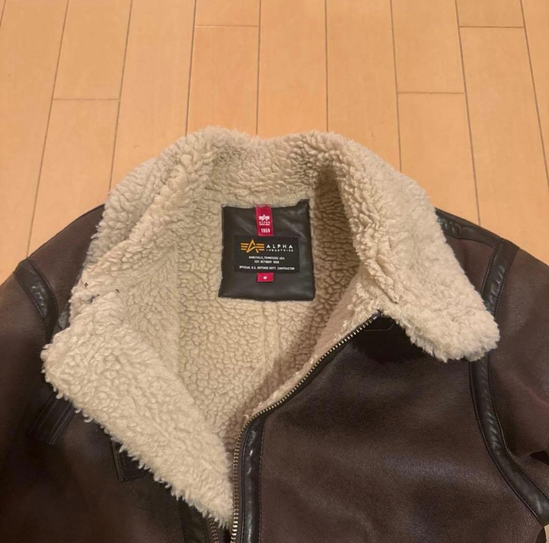 ALPHA B3 フライトジャケット ムートンジャケット