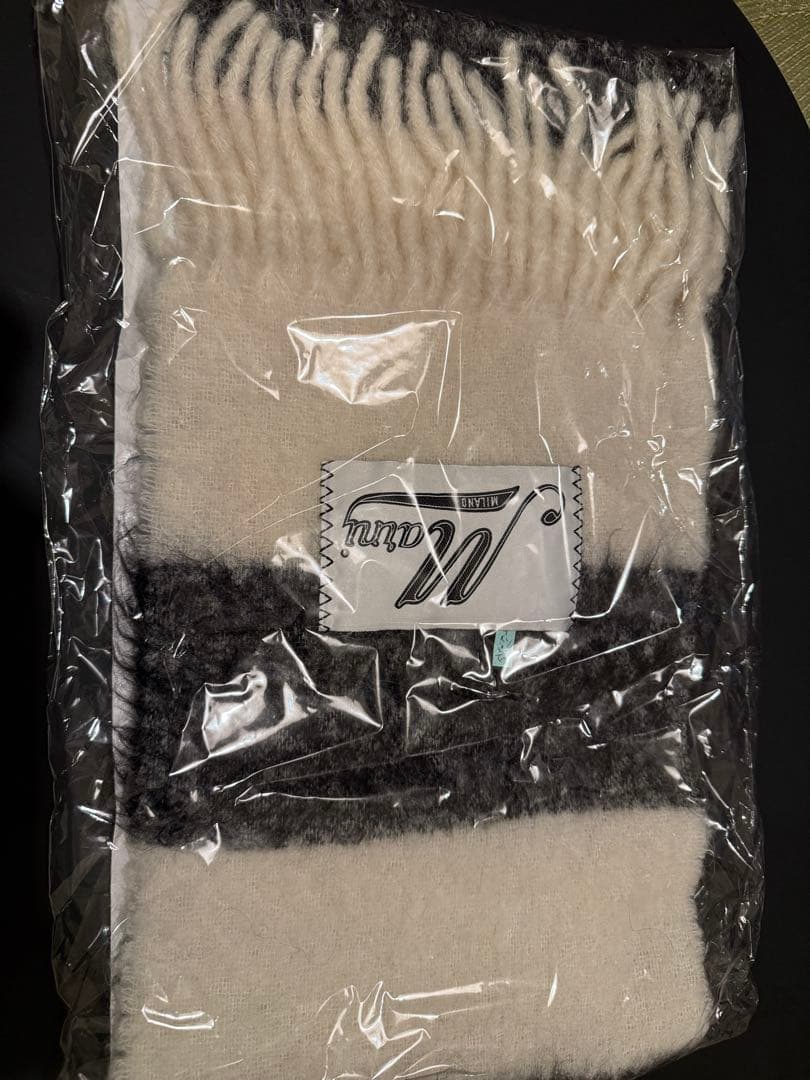 あんず様 Marni マルニ フリンジ ボーダー マフラー