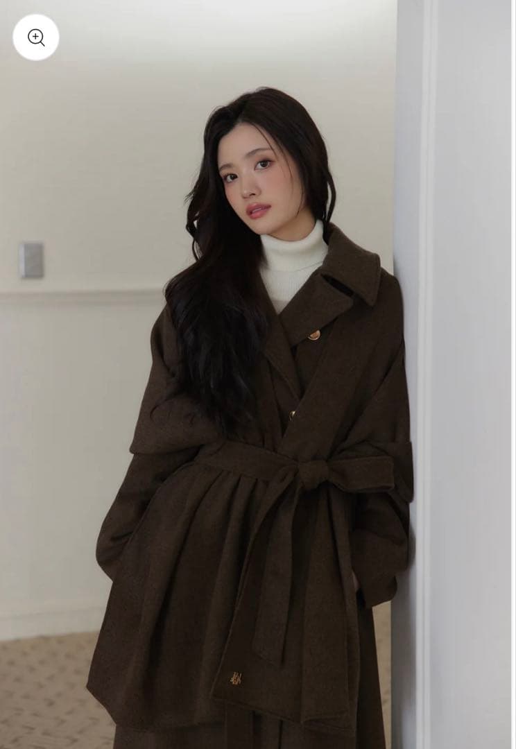 【JOKER】 poláura MANY WAYウールロングトレンチコート